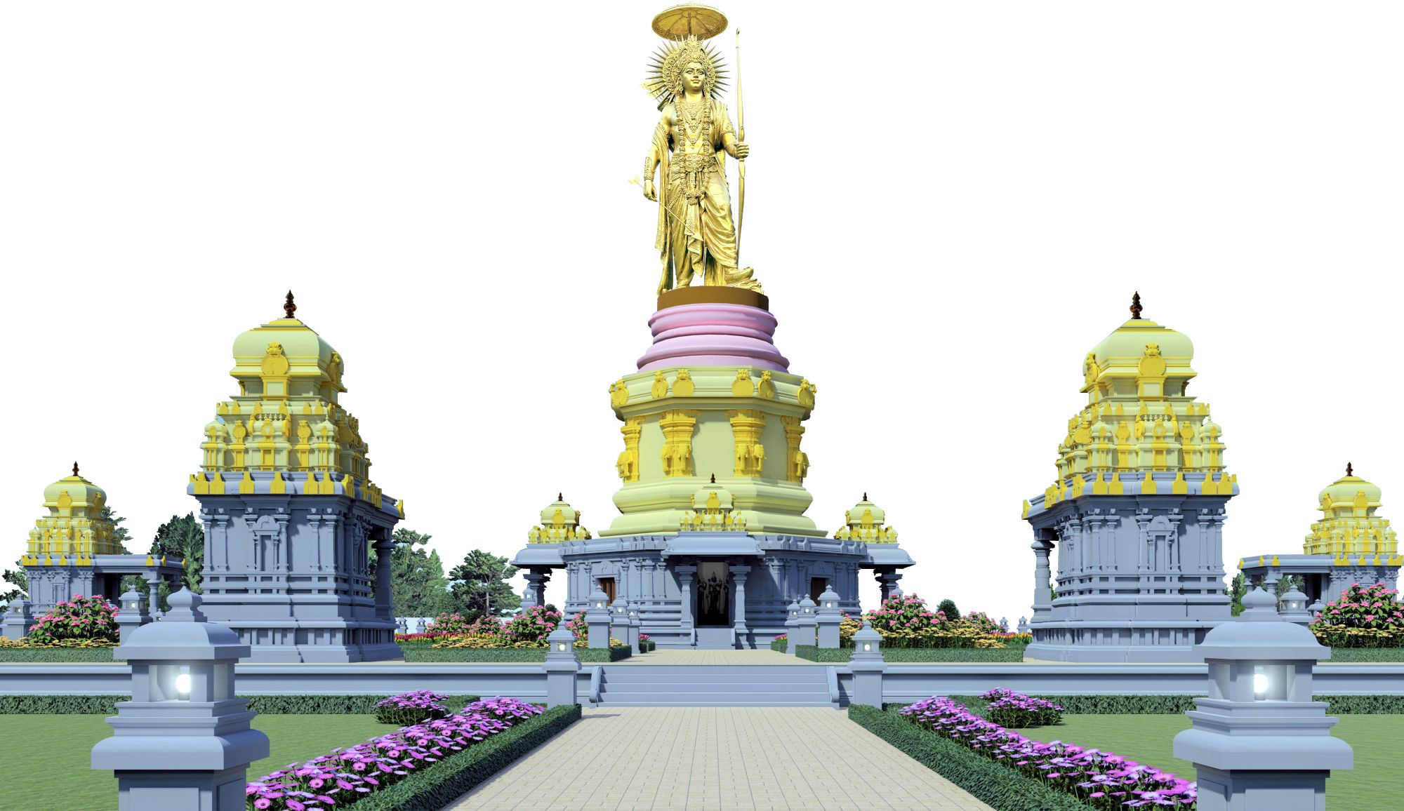 108 ft Lord Rama Statue Mantralayam